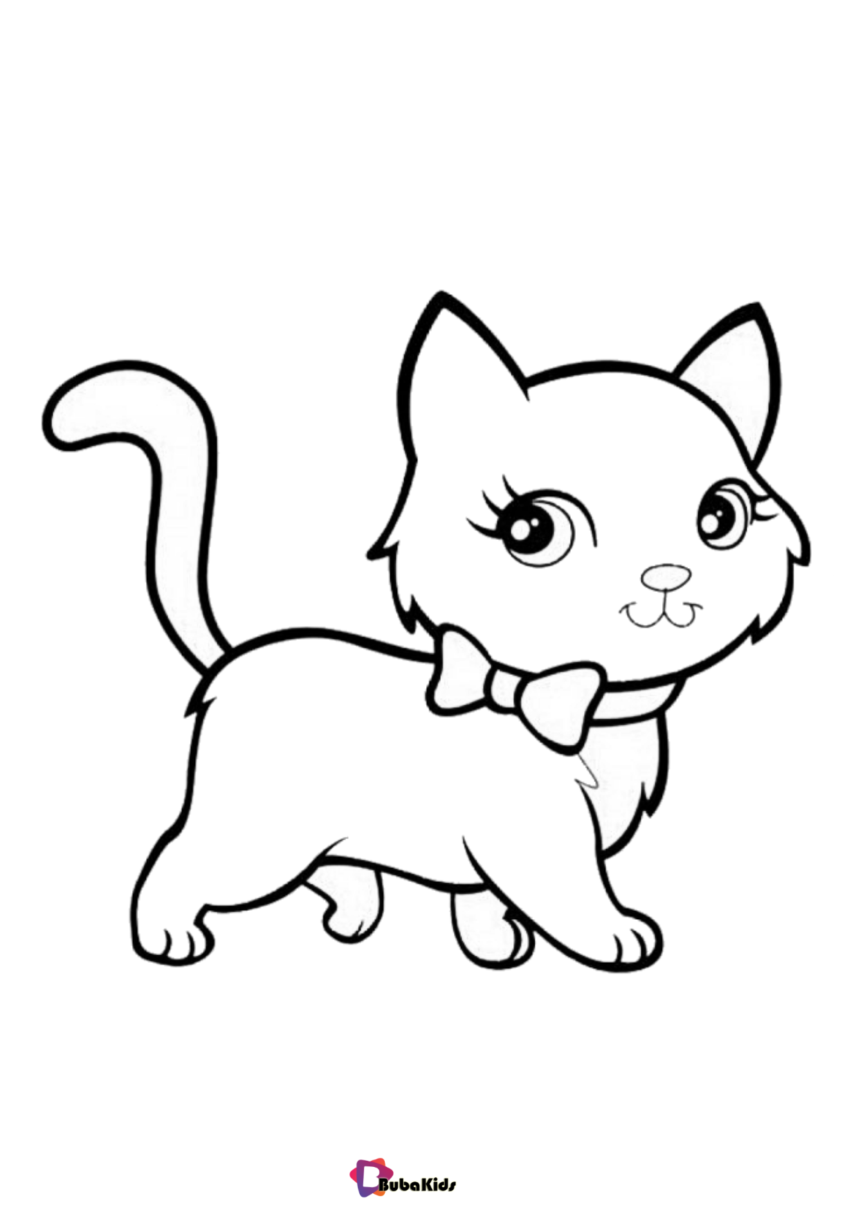 50 Cat Coloring Pages Cute 16