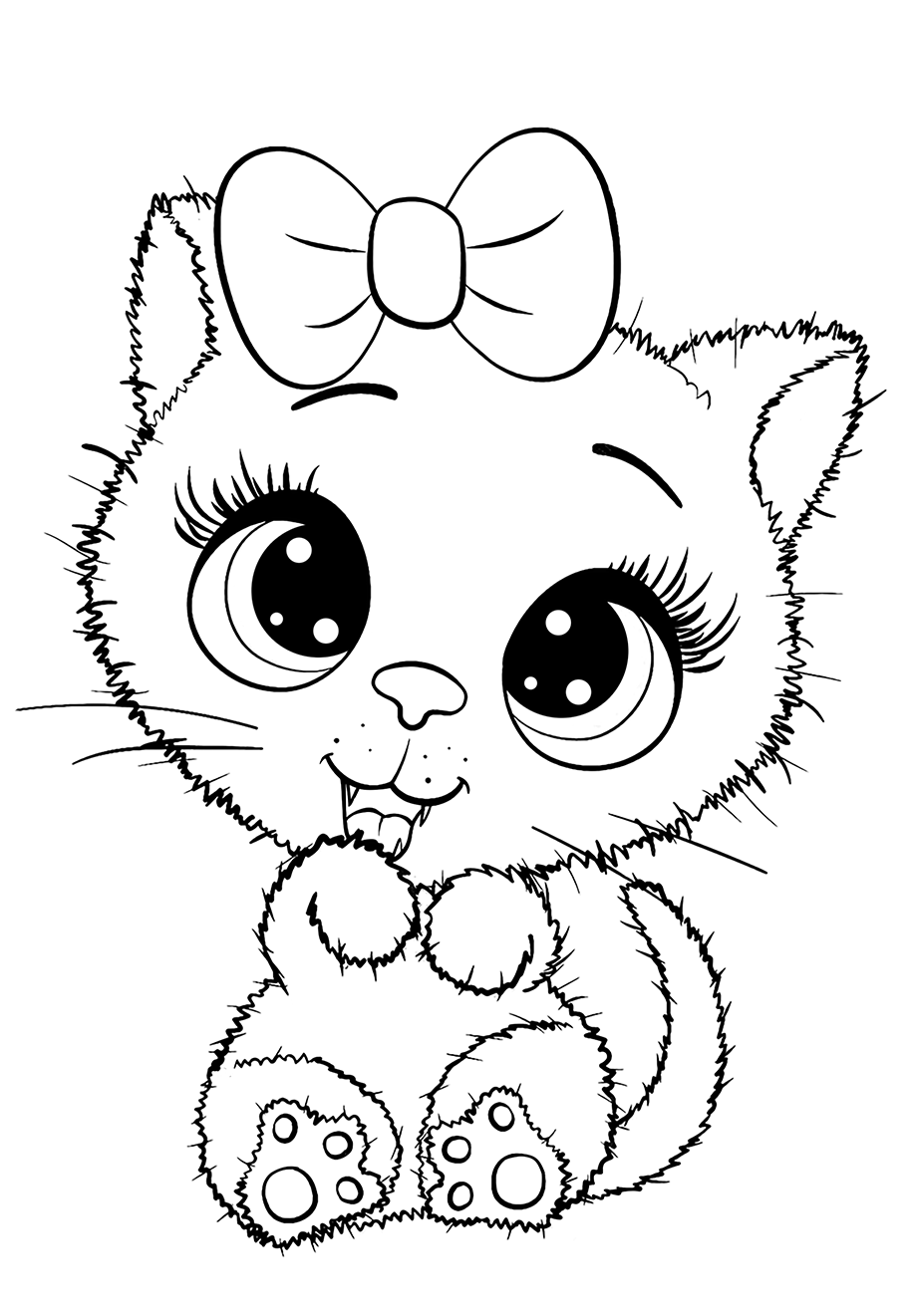 50 Cat Coloring Pages Cute 23