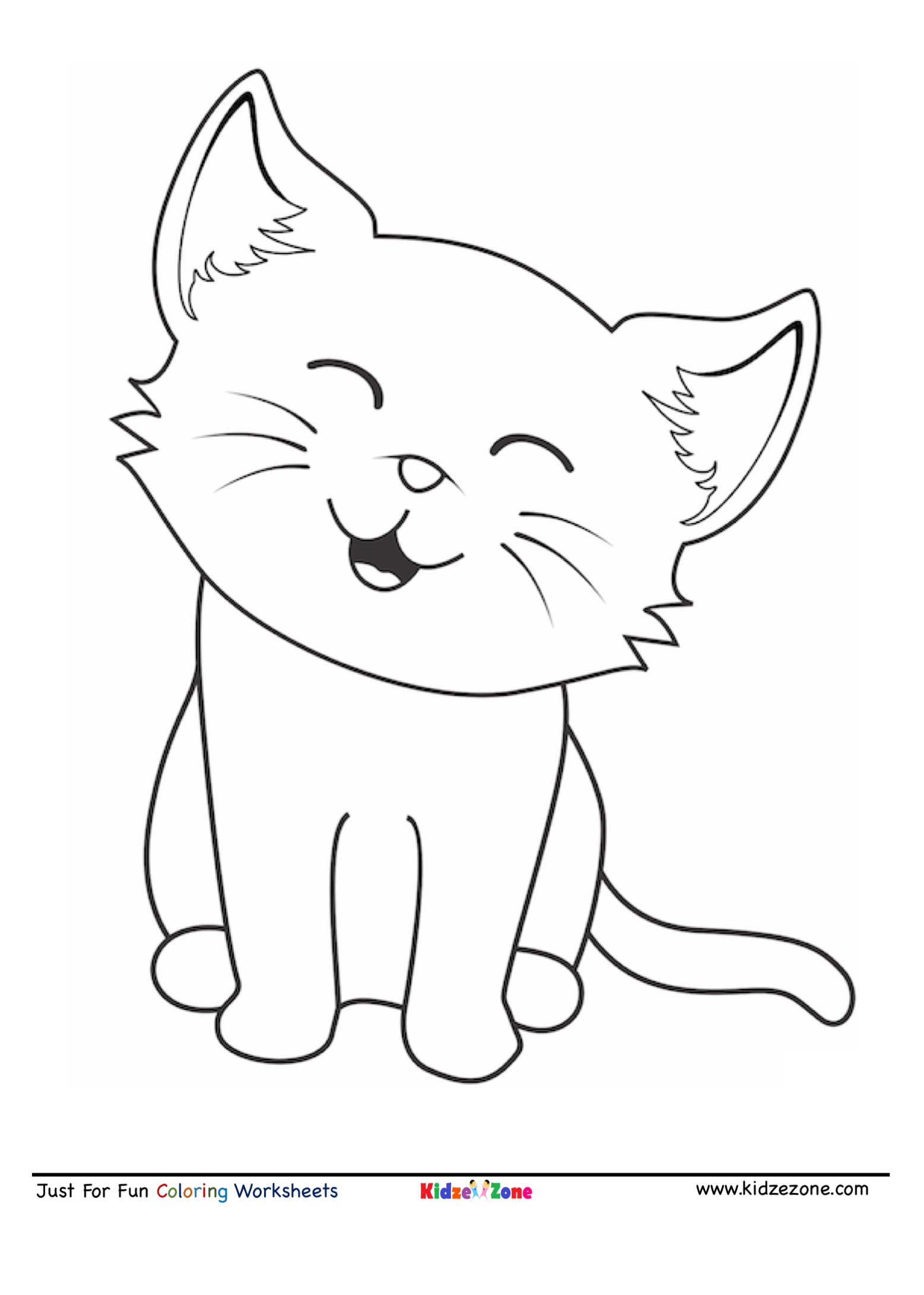 50 Cat Coloring Pages Cute 24