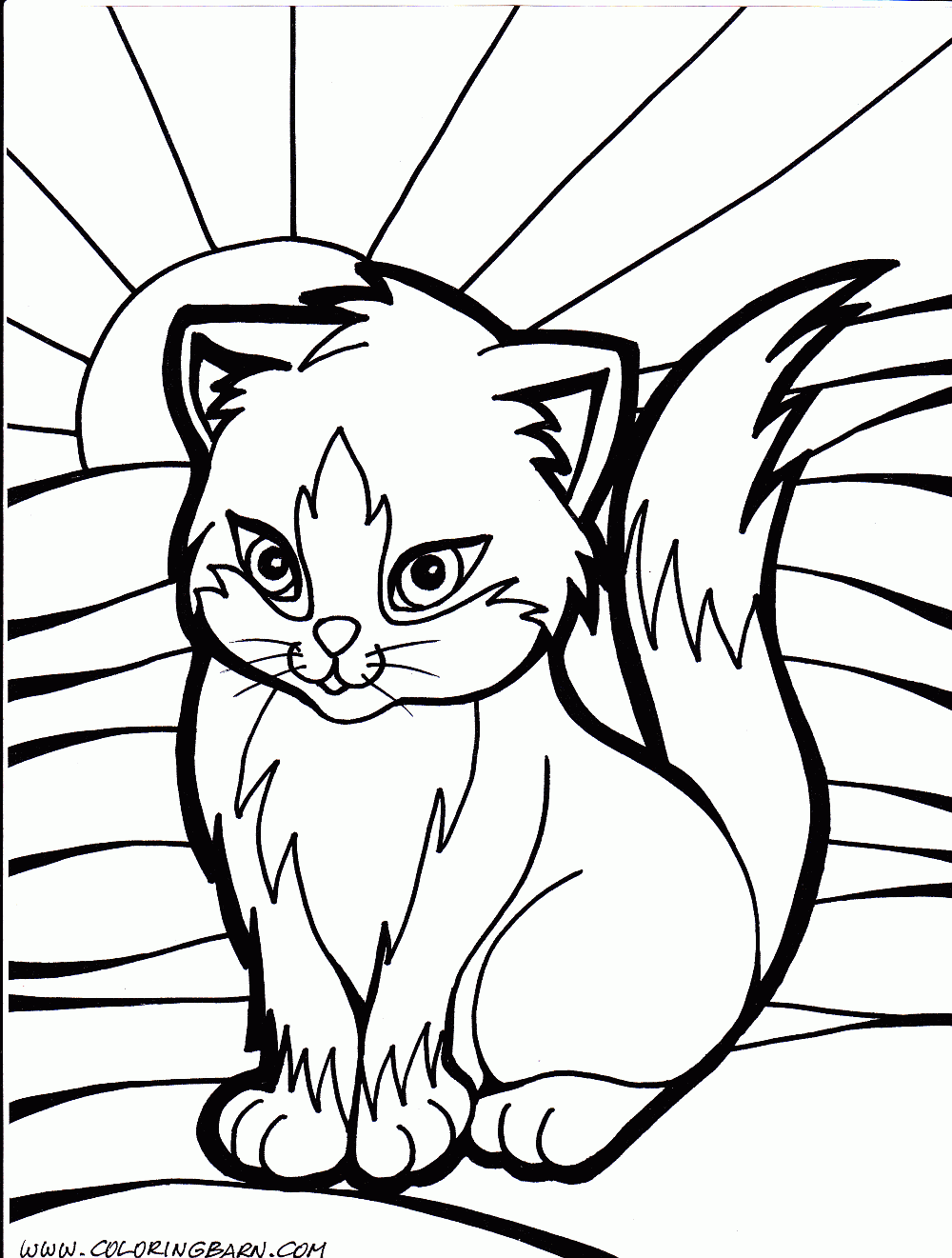 50 Cat Coloring Pages Cute 45