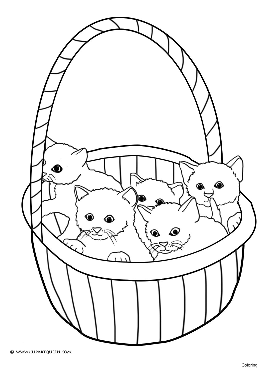 50 Cat Coloring Pages Cute 47