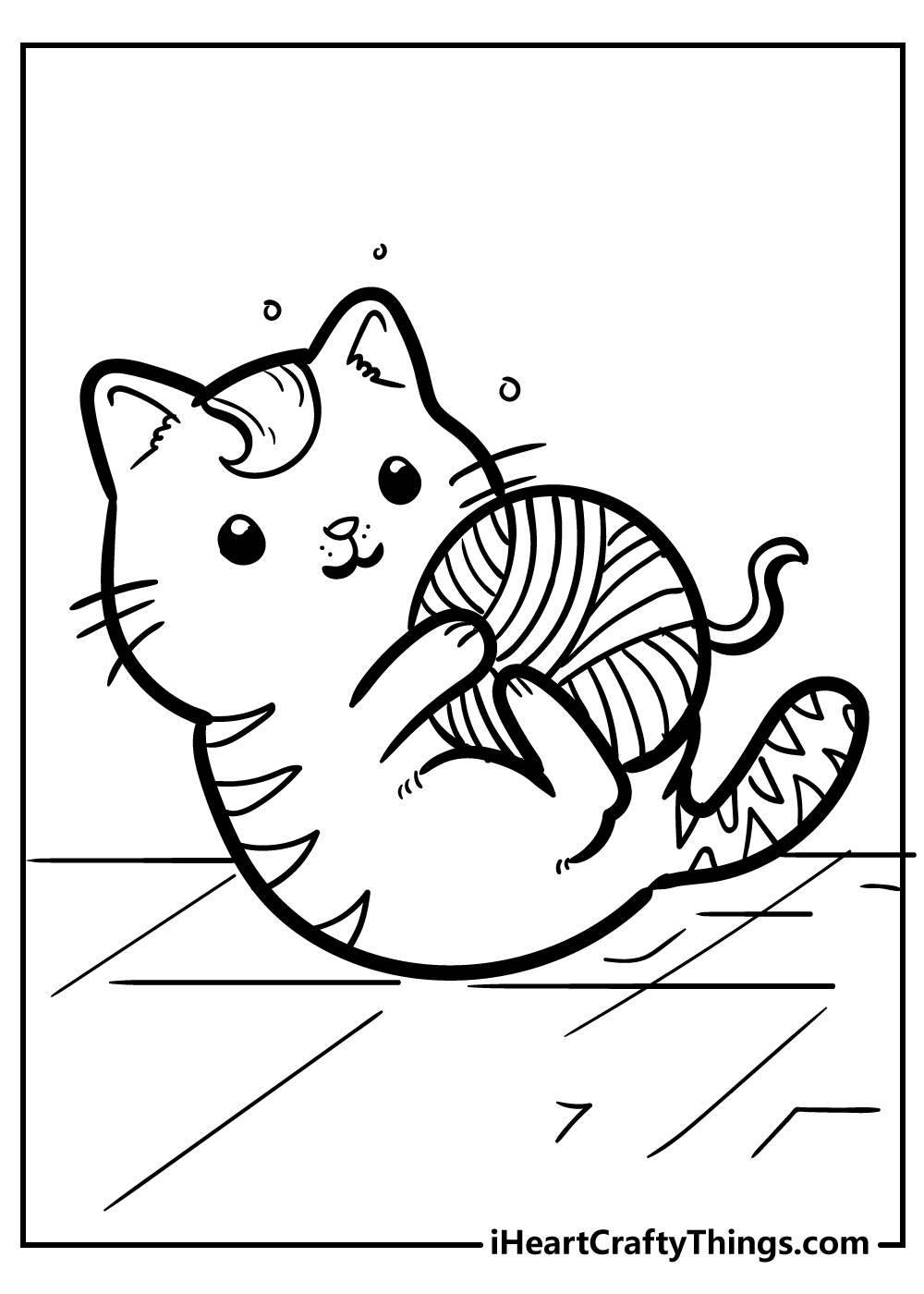 50 Cat Coloring Pages Cute 51