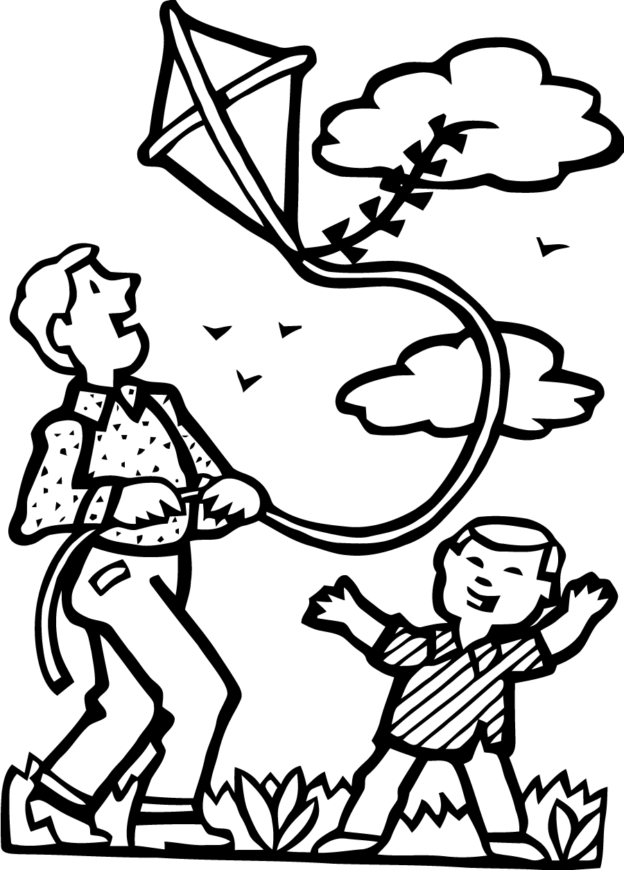 50 Coloring Page Of A Kite 51