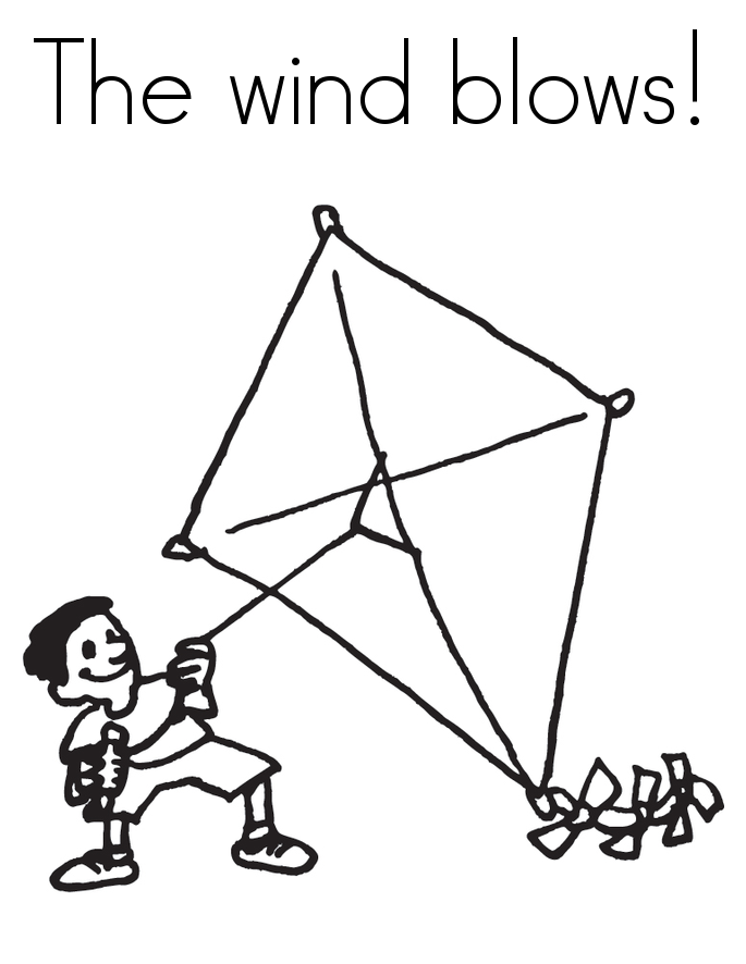 50 Coloring Page Of A Kite 56