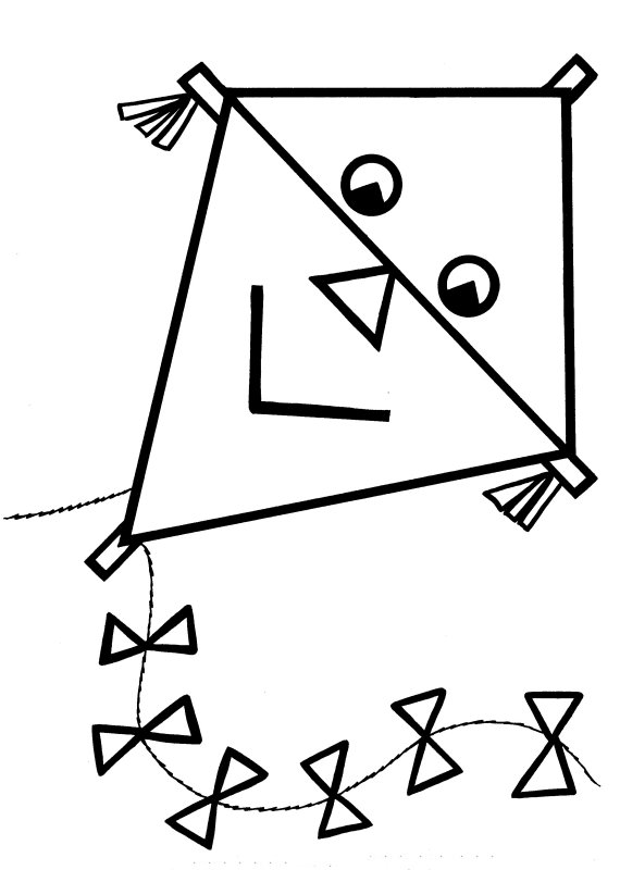 50 Coloring Page Of A Kite 67