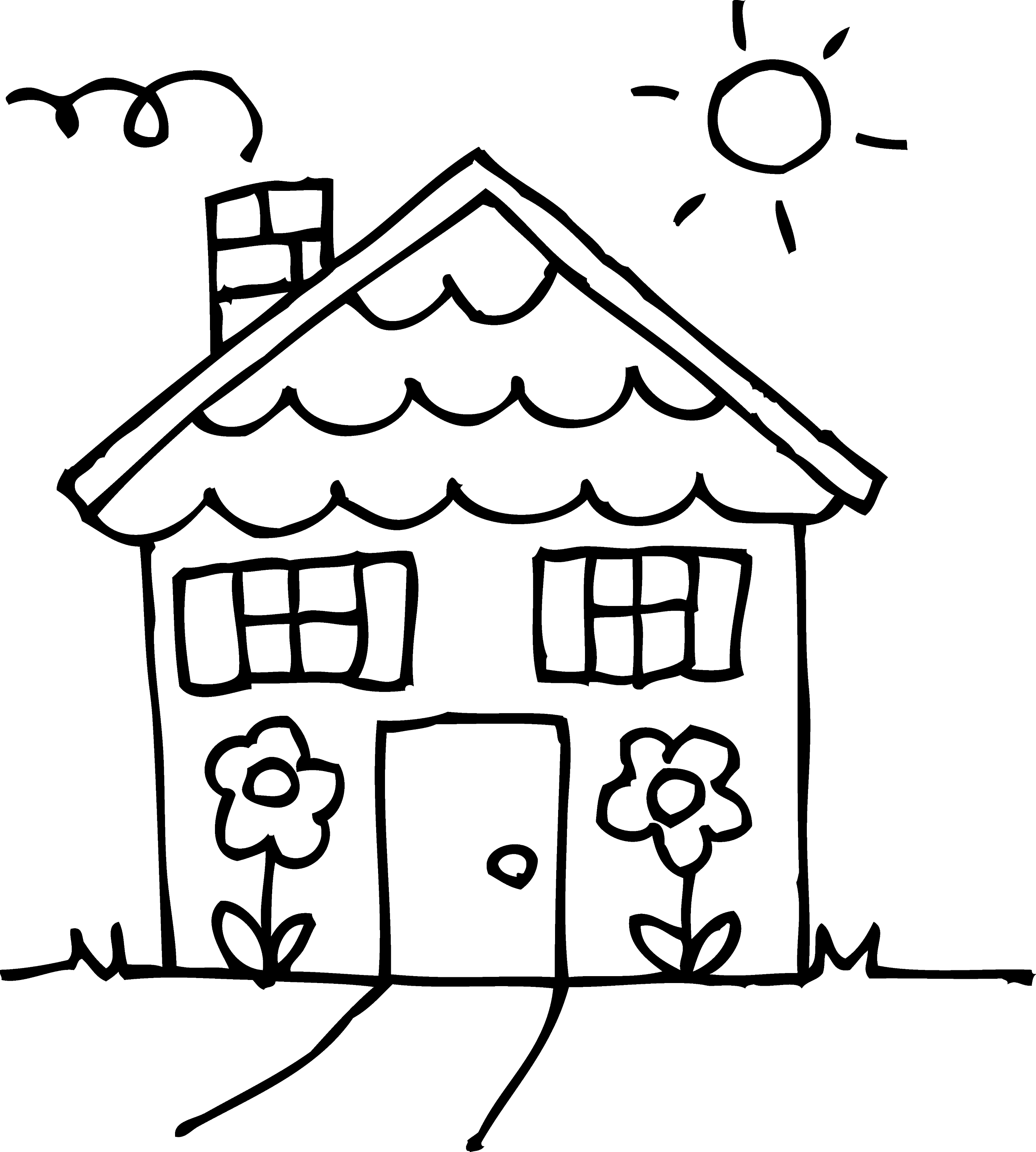 50 Coloring Pages A House 2