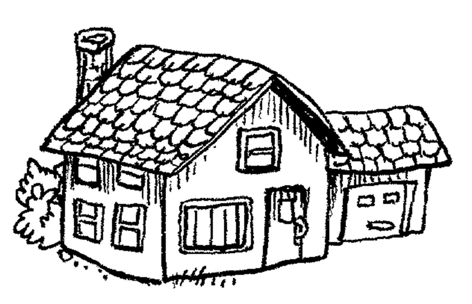 50 Coloring Pages A House 4