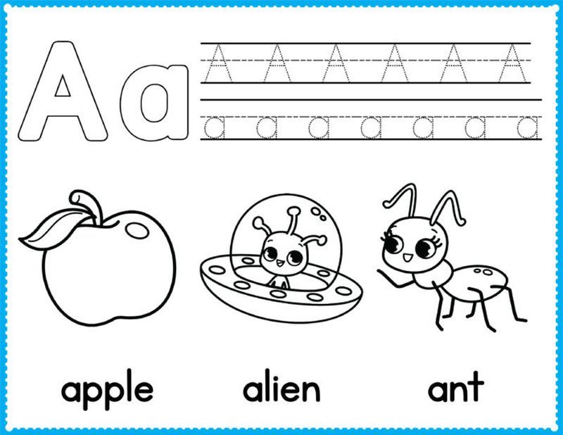 55 Alphabet Coloring Book Printable 50