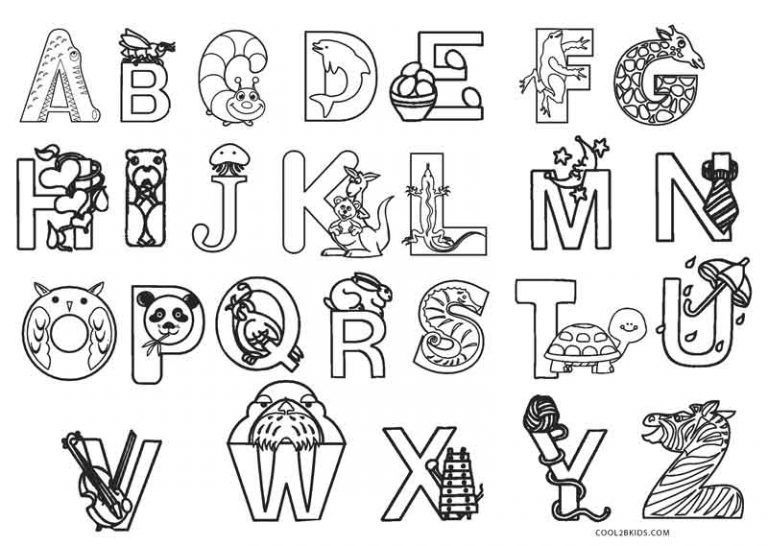 55 Alphabet Coloring Book Printable 54