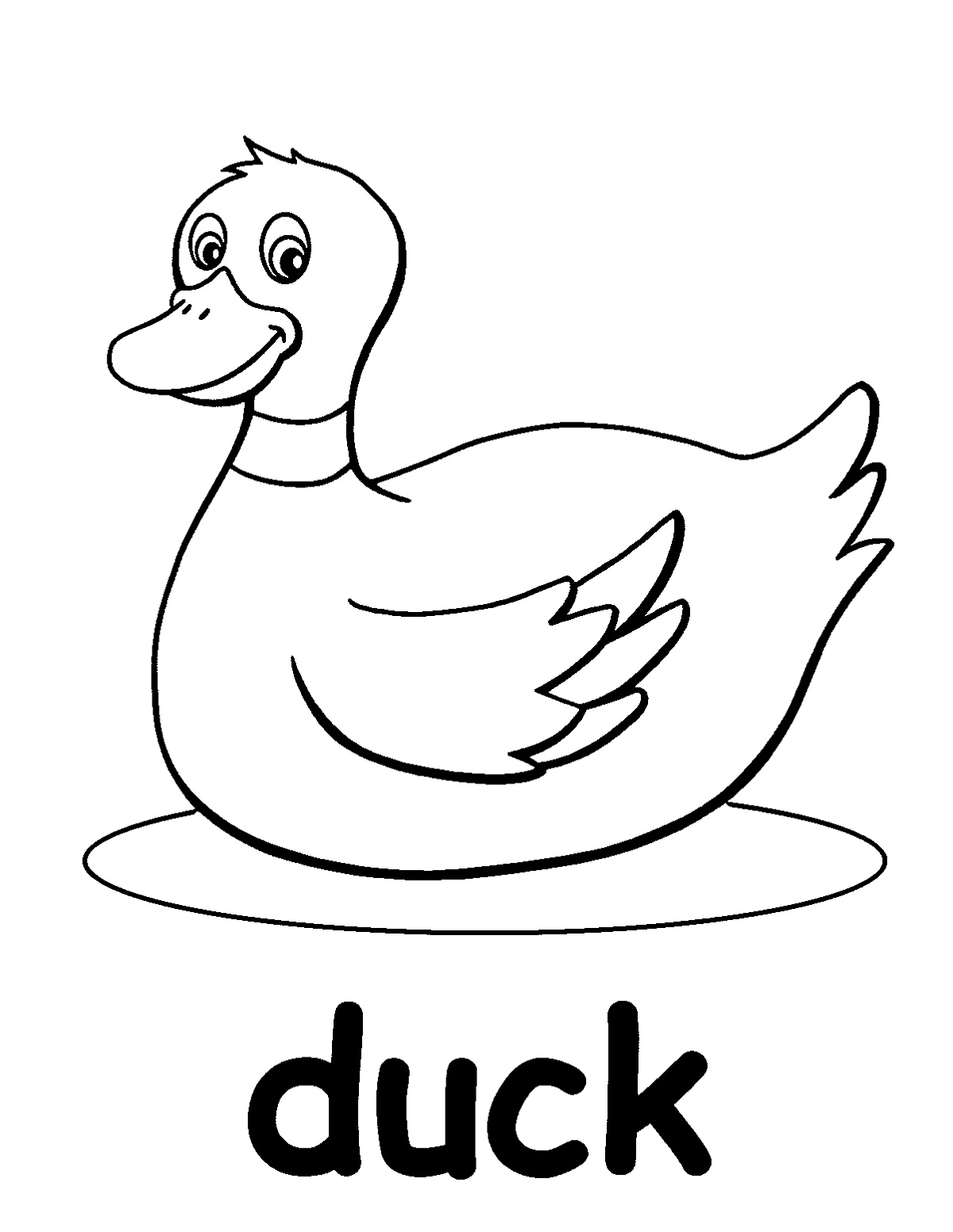 55 Coloring Sheet Duck 13