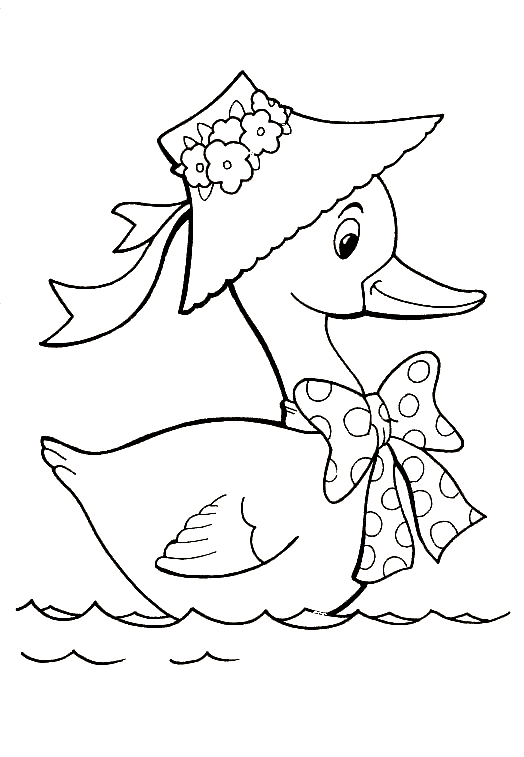 55 Coloring Sheet Duck 17