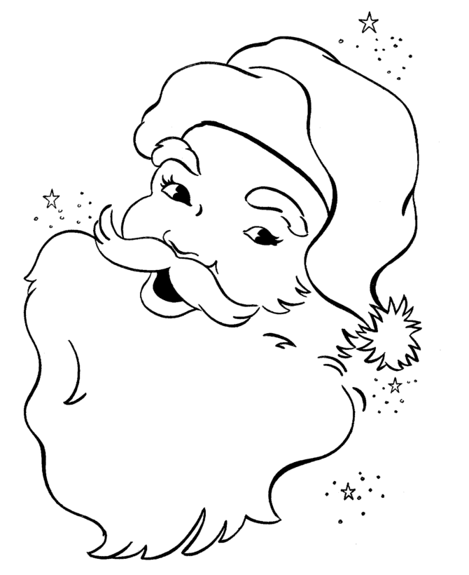 55 Easy Santa Coloring Pages 53