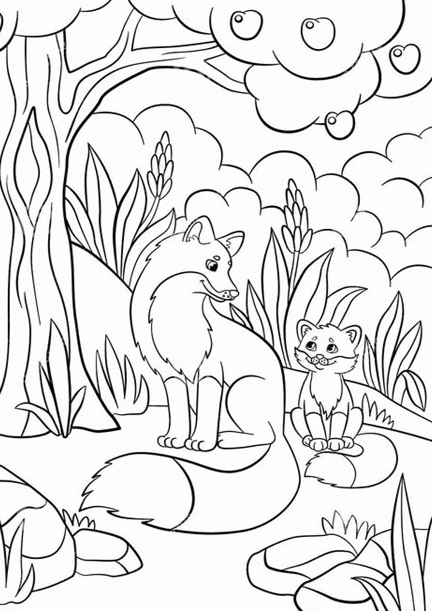 55 Free Fox Coloring Pages 23