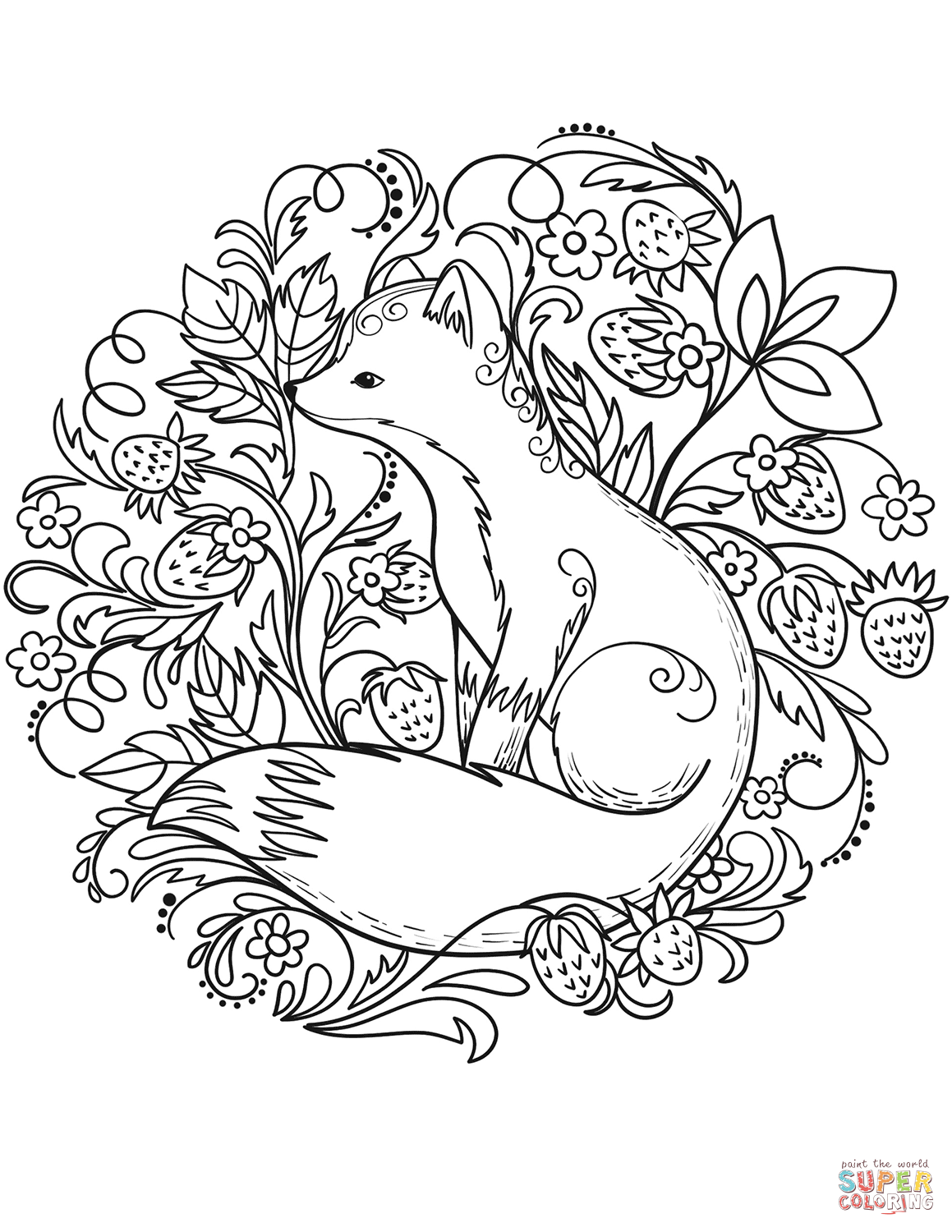 55 Free Fox Coloring Pages 40