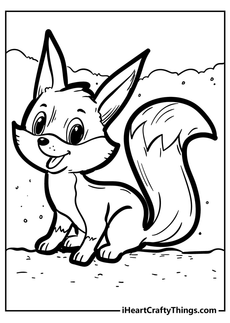 55 Free Fox Coloring Pages 51