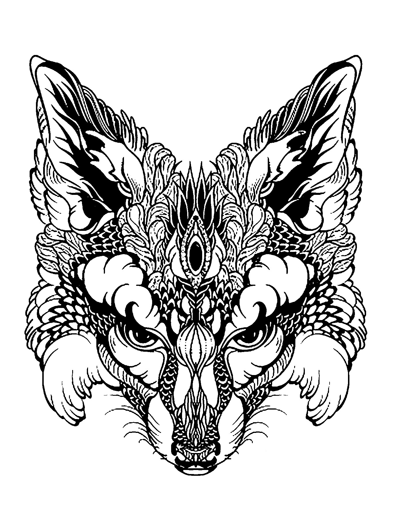 55 Free Fox Coloring Pages 55