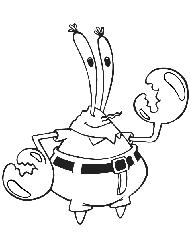 55 Mr Krabs Coloring Pages 10