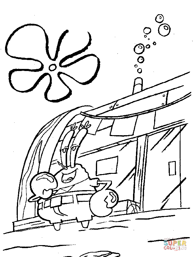 55 Mr Krabs Coloring Pages 12