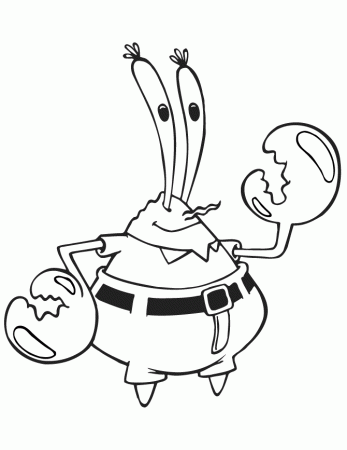 55 Mr Krabs Coloring Pages 3