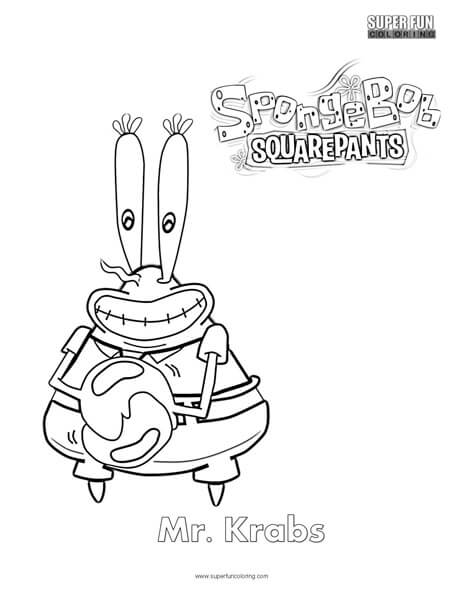 55 Mr Krabs Coloring Pages 44