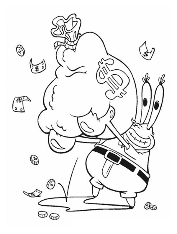 55 Mr Krabs Coloring Pages 45