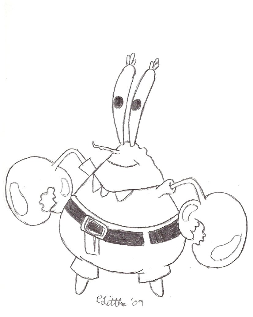 55 Mr Krabs Coloring Pages 6