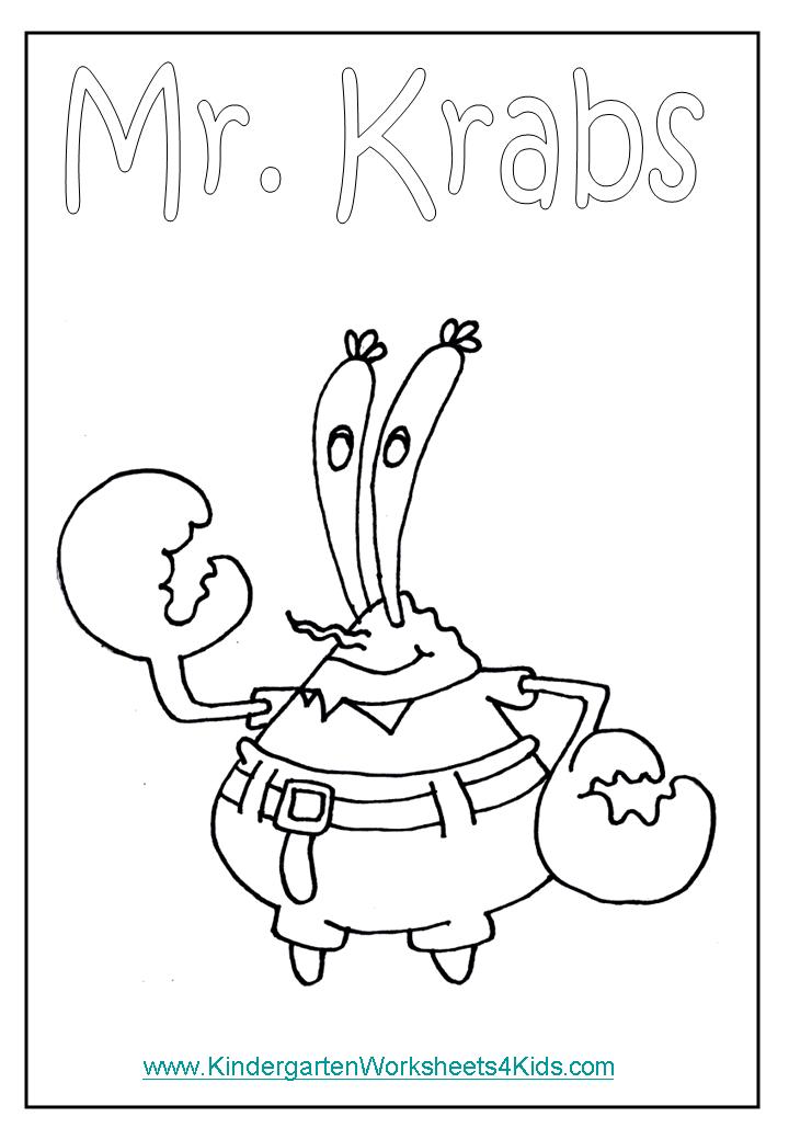 55 Mr Krabs Coloring Pages 64