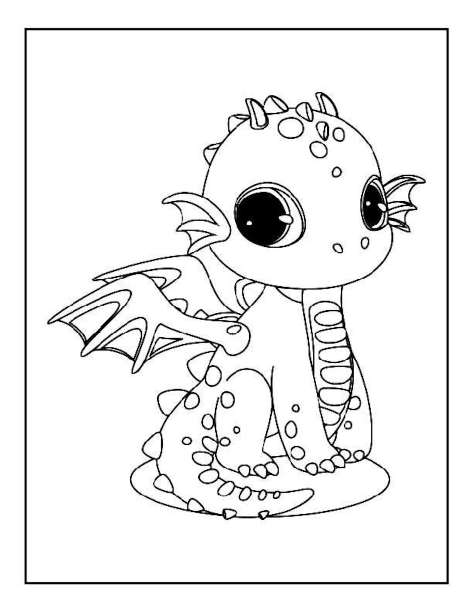 55 Printable Coloring Pages Dragons 16