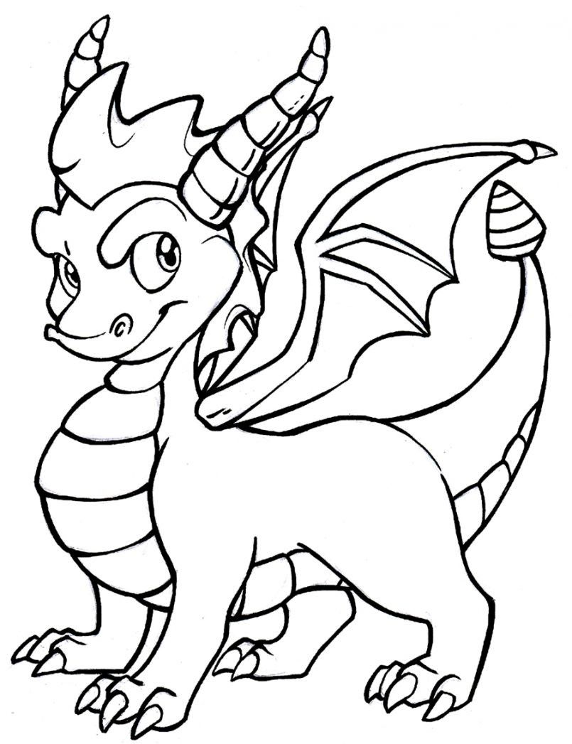 55 Printable Coloring Pages Dragons 51