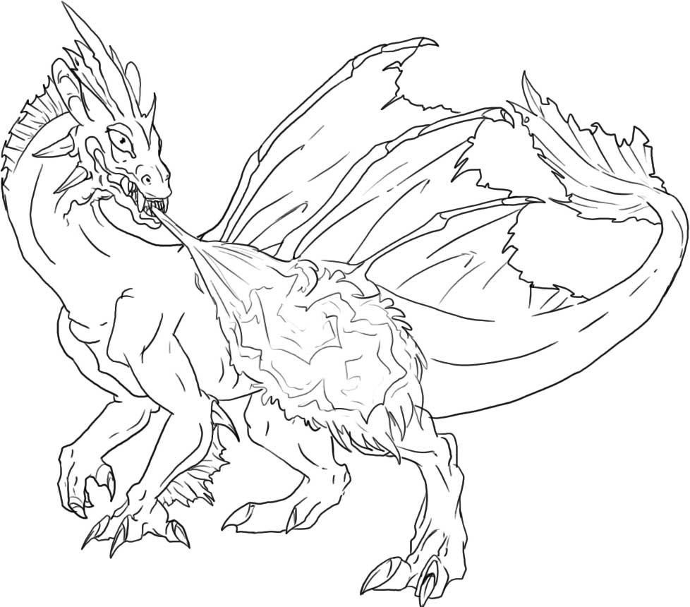 55 Printable Coloring Pages Dragons 54