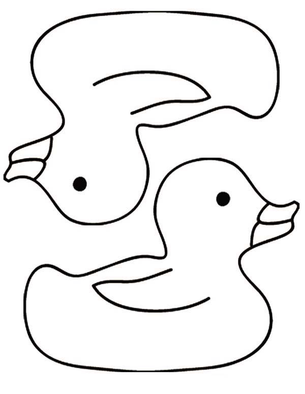 55 Rubber Duck Coloring Page 44