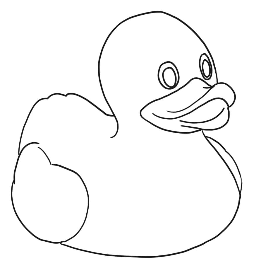 55 Rubber Duck Coloring Page 7