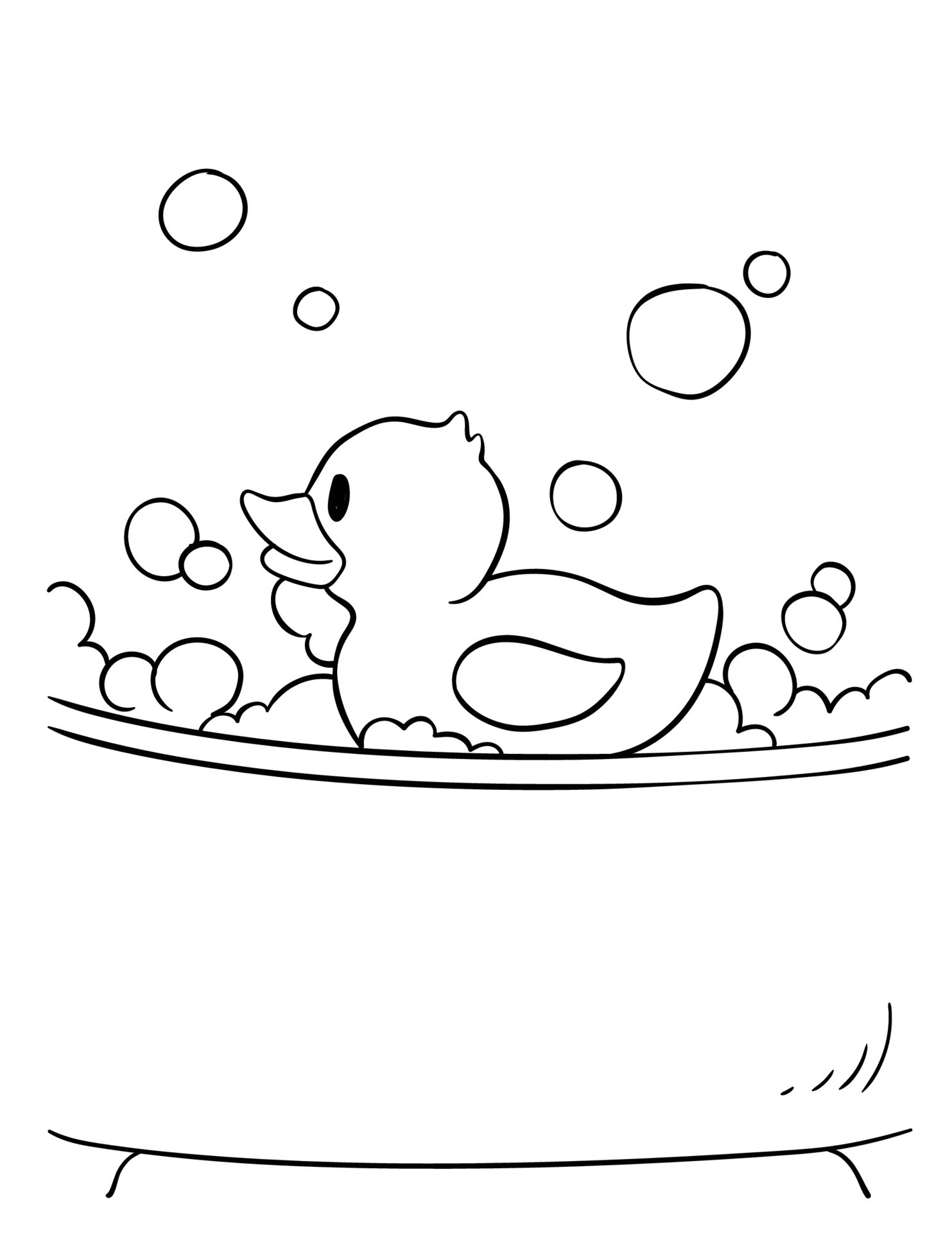 55 Rubber Duck Coloring Page 9