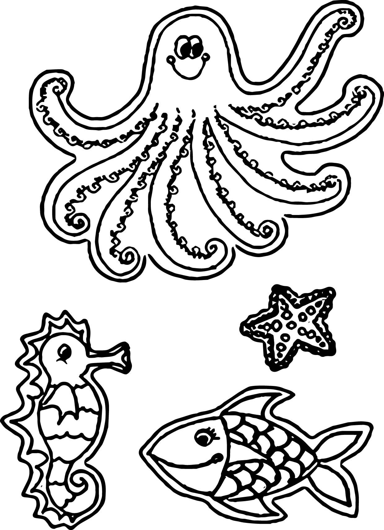 56 Sea Monster Coloring Pages 2