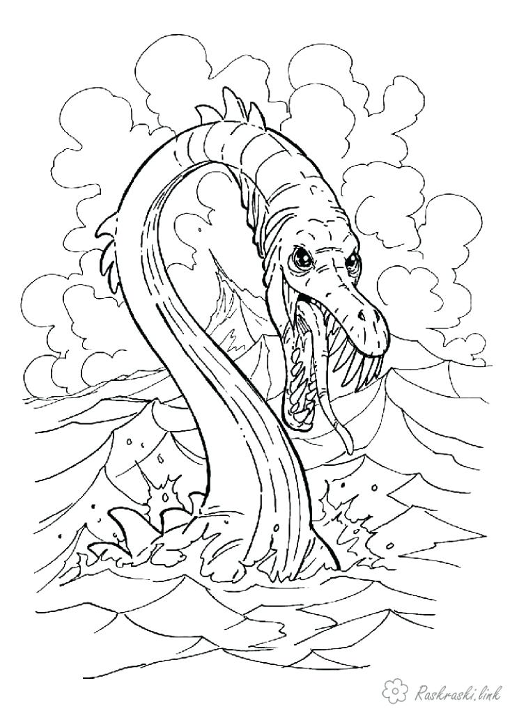 56 Sea Monster Coloring Pages 32