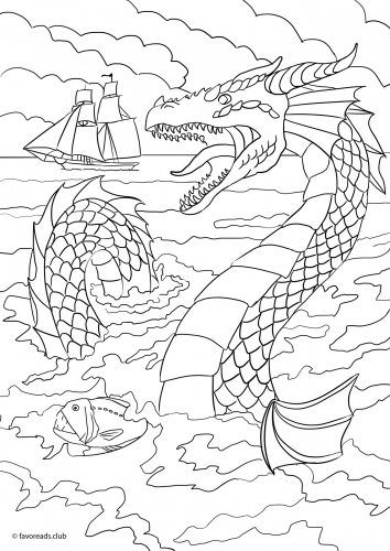 56 Sea Monster Coloring Pages 46