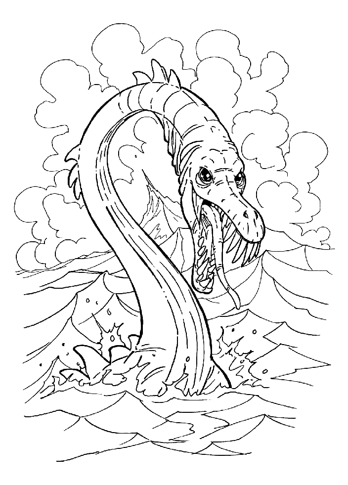 56 Sea Monster Coloring Pages 5