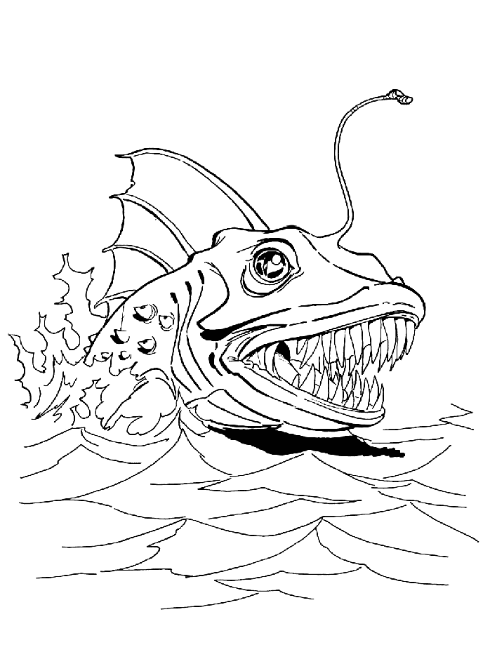 56 Sea Monster Coloring Pages 9