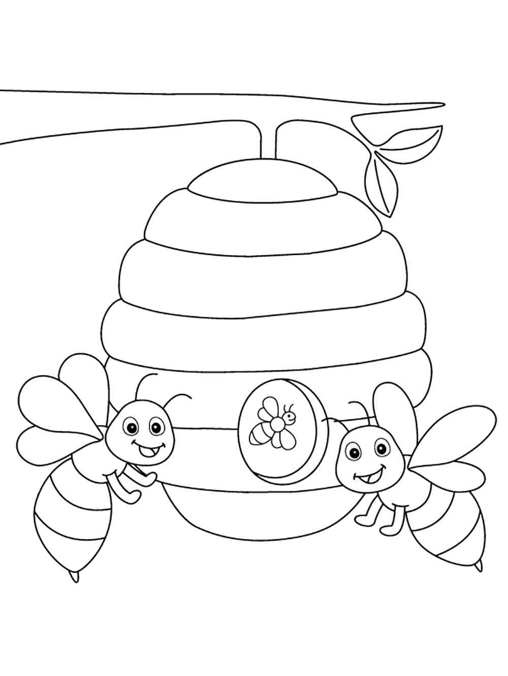 60 Beehive Coloring Page 31