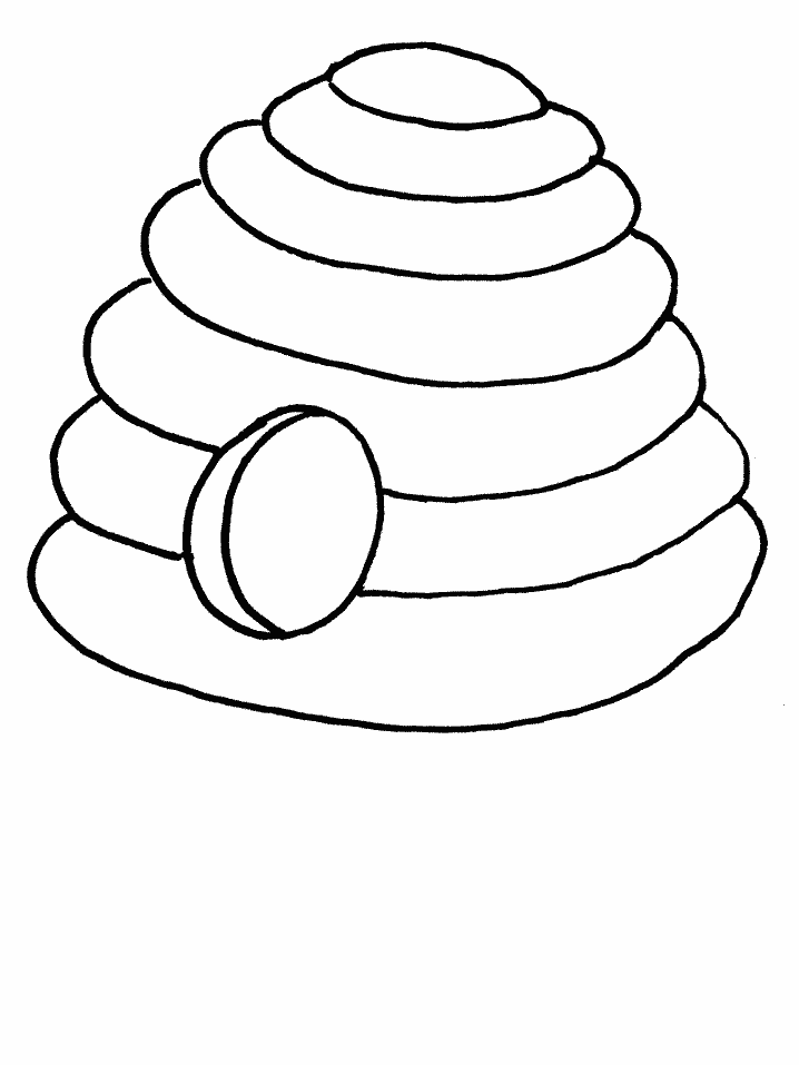 60 Beehive Coloring Page 44