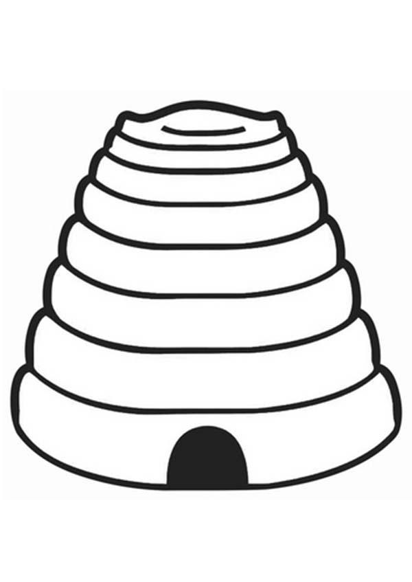 60 Beehive Coloring Page 50