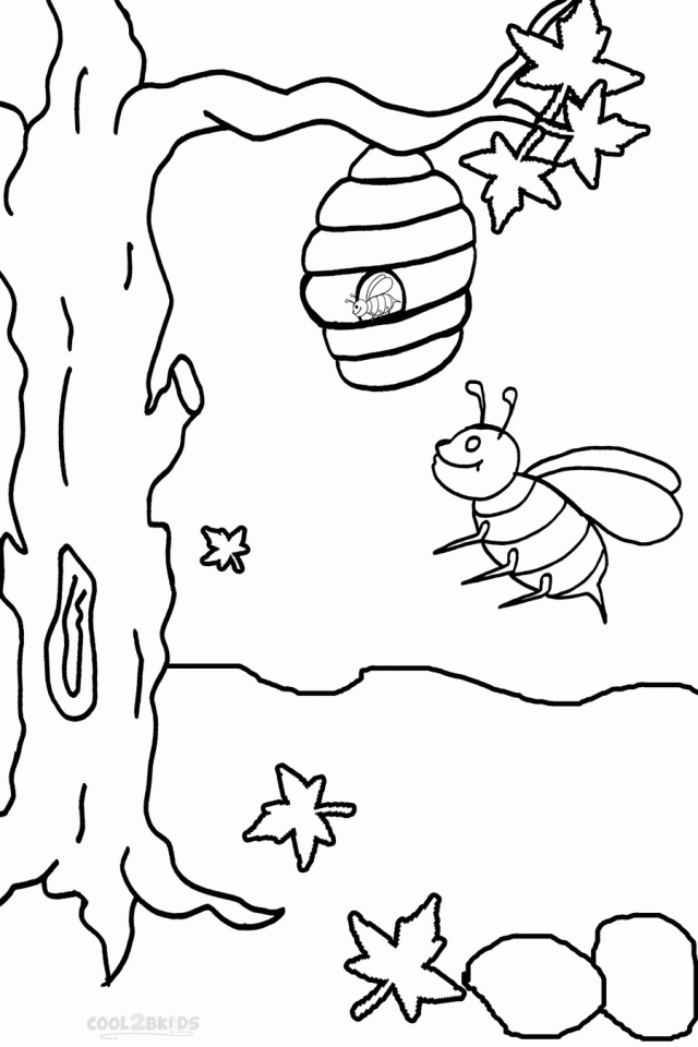 60 Beehive Coloring Page 52