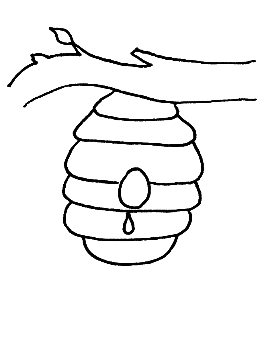 60 Beehive Coloring Page 53