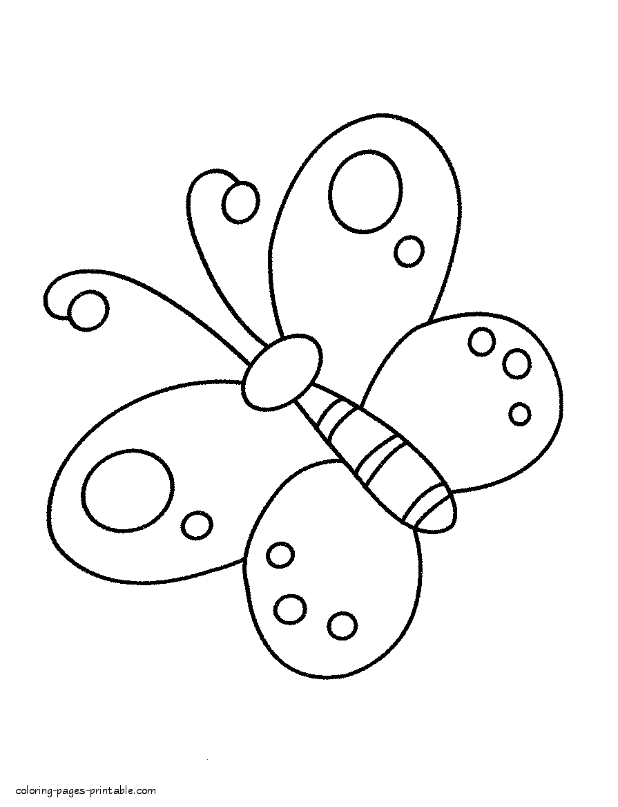 60 Butterfly Coloring Pages For Preschool 1