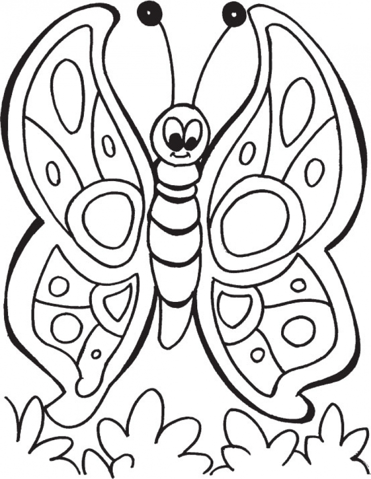 60 Butterfly Coloring Pages For Preschool 36