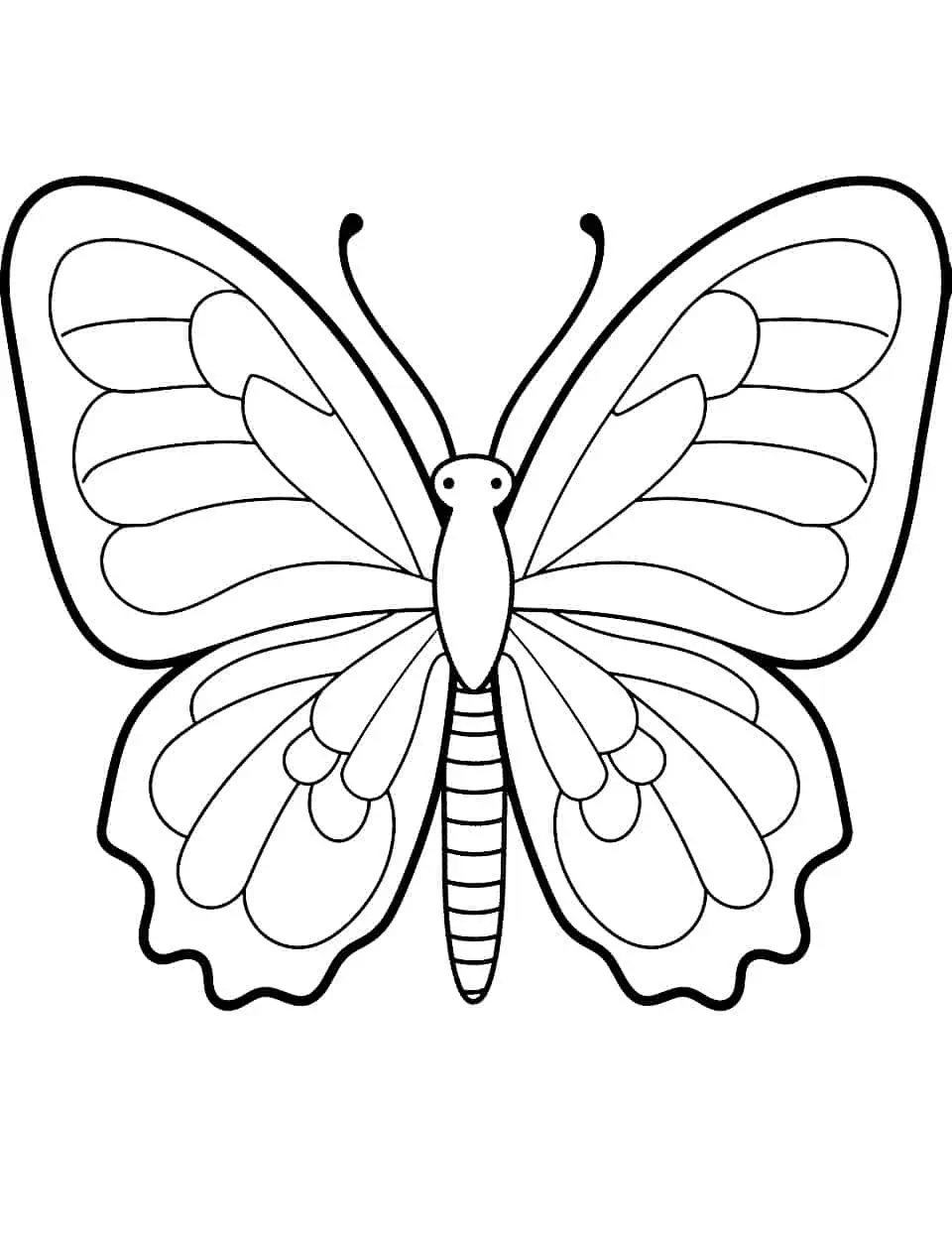 60 Butterfly Coloring Pages For Preschool 4