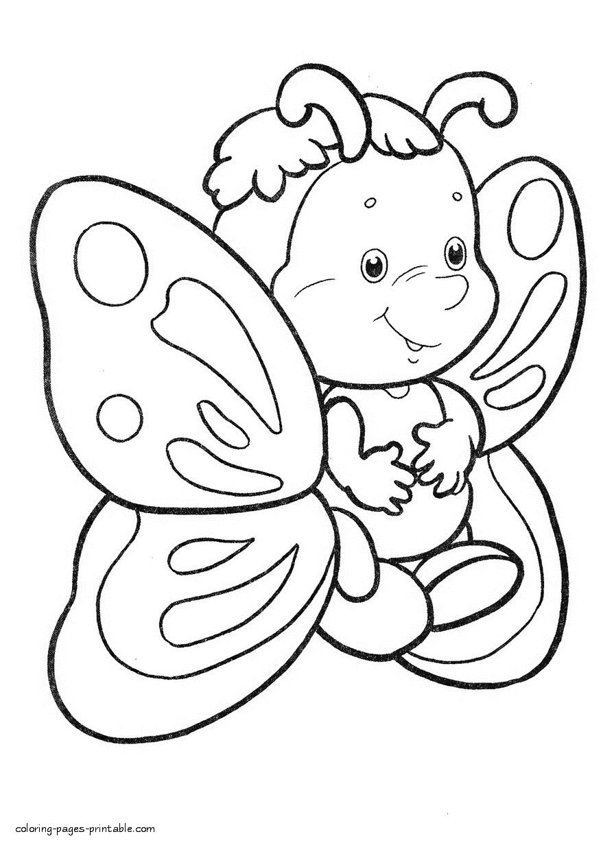 60 Butterfly Coloring Pages For Preschool 40