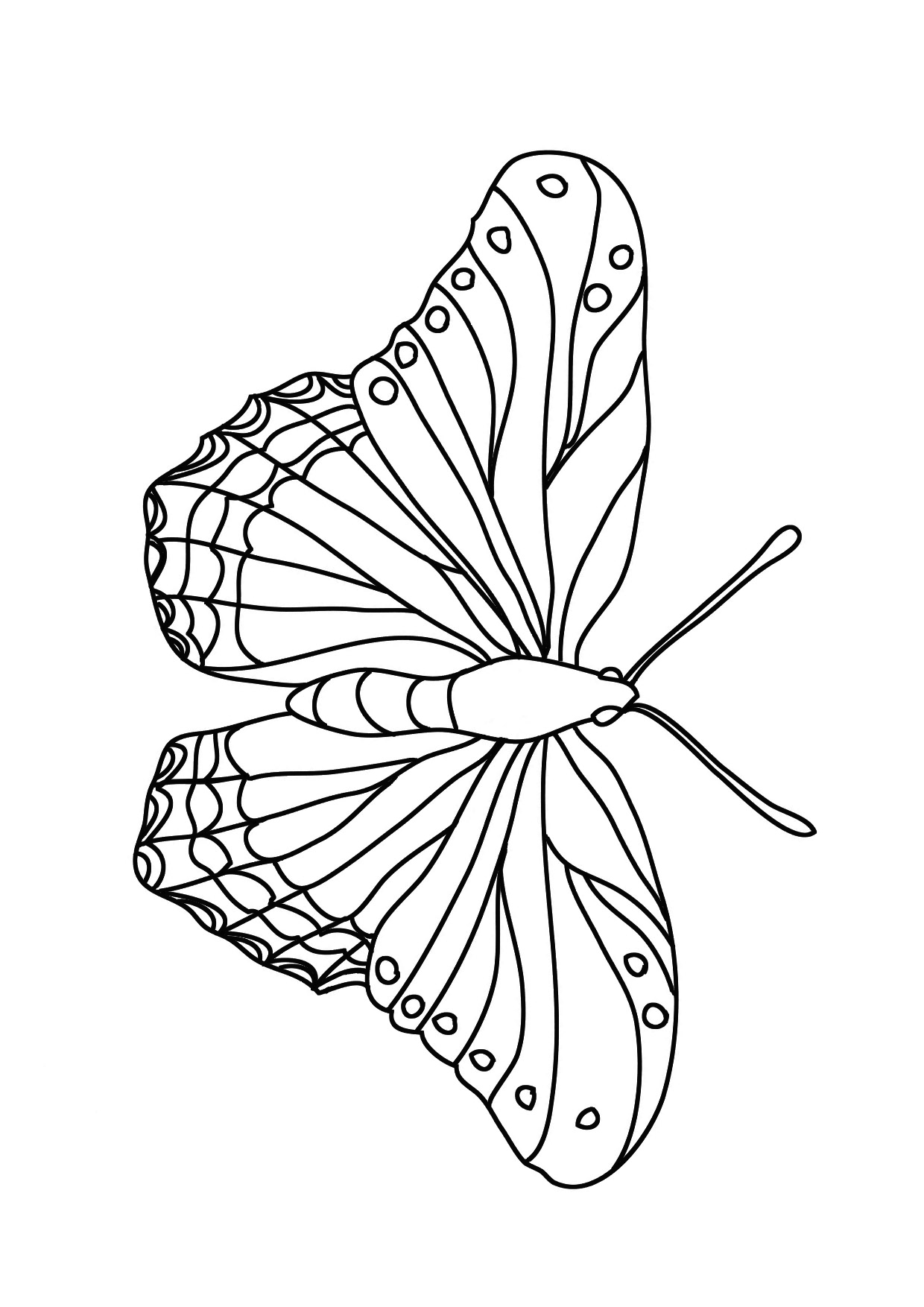 60 Butterfly Coloring Pages For Preschool 49