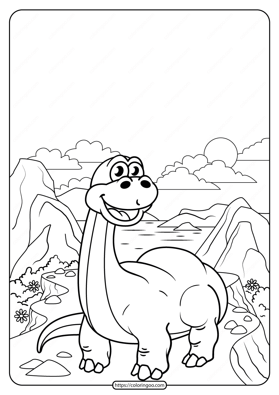 80 Dinosaur Printables Coloring Pages 10