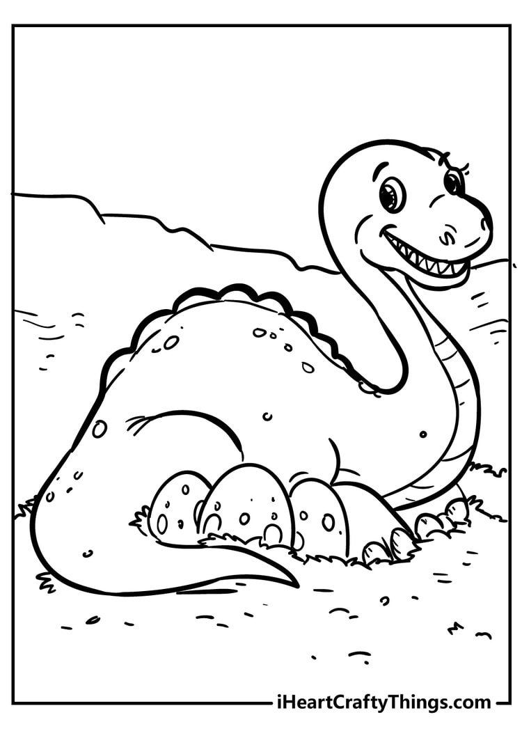 80 Dinosaur Printables Coloring Pages 12